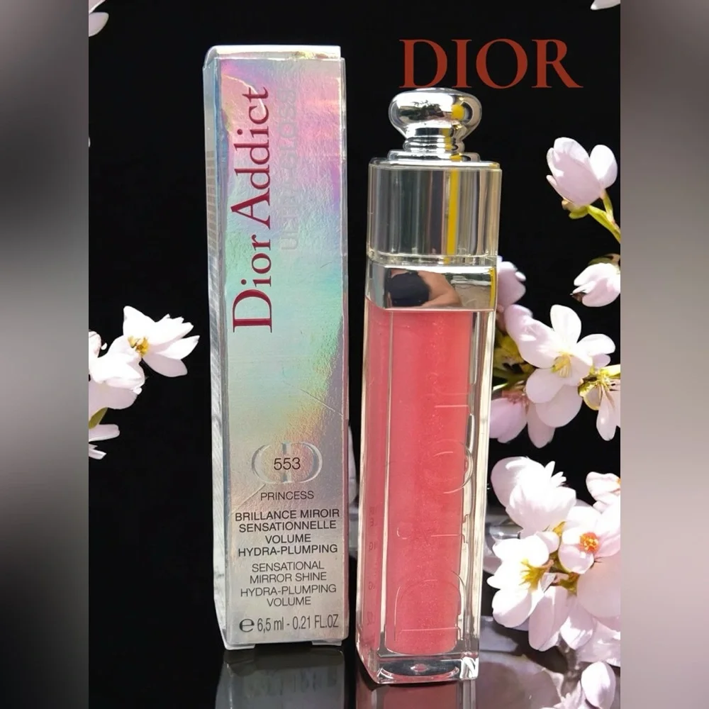 DIOR ADDICT ULTRA-GLOSS 553 PRINCESS HYDRA-PLUMPING LIPGLOSS. NEW IN BOX. - Picture 3 of 9